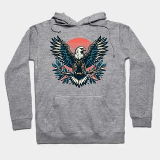 wedge-tailed eagle in flowers Hoodie